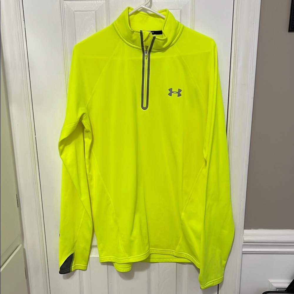 Under Armour Neon Yellow Quarter-Zip Pullover